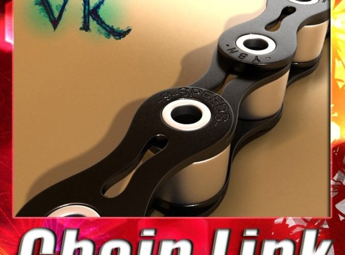 Bicycle Chain Link High res 3D Model .max .obj .3ds .fbx