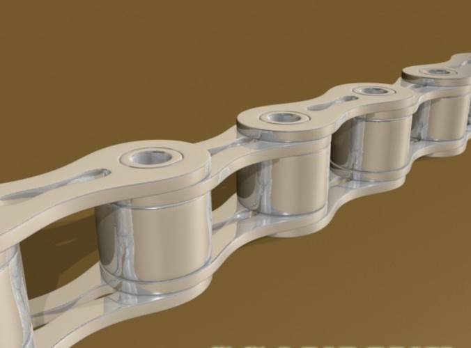 Bicycle Chain Link High res 3D Model .max .obj .3ds .fbx