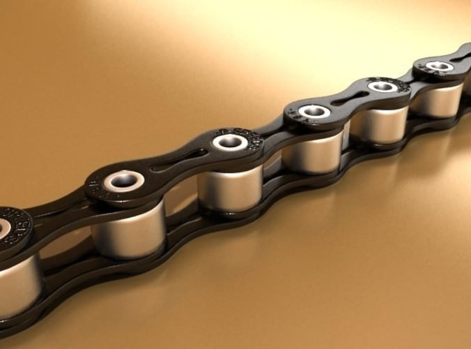 Bicycle Chain Link High res 3D Model .max .obj .3ds .fbx