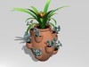 Strawberry pot planter 3D Model