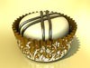 Chocolate Candy Pieces in Heart Box 3D Model .max .obj .3ds .fbx