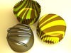 Chocolate Candy Pieces in Heart Box 3D Model .max .obj .3ds .fbx