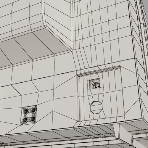 Retro TV High res 3D Model .max .obj .3ds .fbx