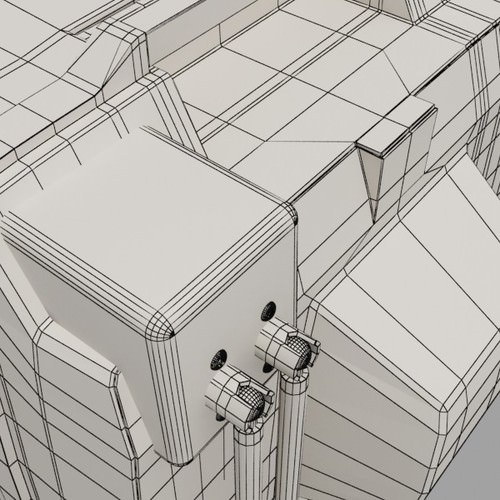 Retro TV High res 3D Model .max .obj .3ds .fbx