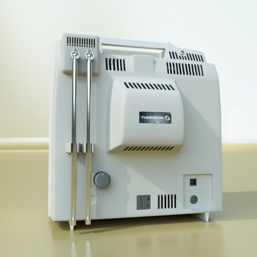 Retro TV High res 3D Model .max .obj .3ds .fbx
