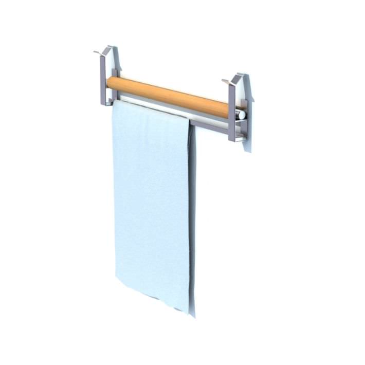 Retro Kitchen Towel Rack 3D Model- CGTrader.com