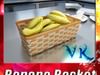 Bananas in Wicker Basket 09 3D Model