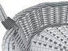 Wicker basket collection 4 items 3D Model .max .obj .3ds .fbx