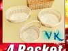 Wicker basket collection 4 items