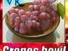 Red Grapes in Bowl 12