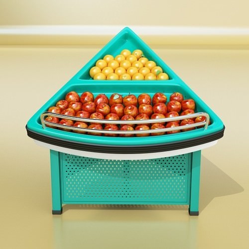 Grocery Store Produce Display Fruits 3D Model .max .obj .3ds .fbx