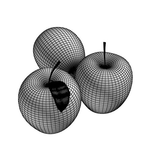 Grocery Store Produce Display Fruits 3D Model .max .obj .3ds .fbx