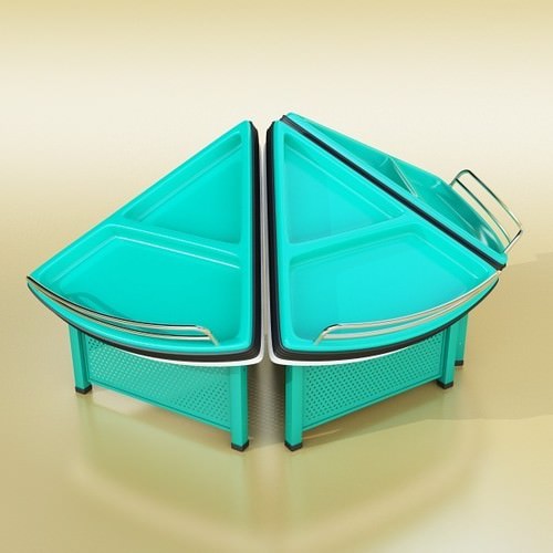 Grocery Store Produce Display Fruits 3D Model .max .obj .3ds .fbx