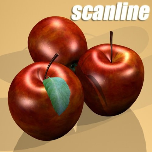 Grocery Store Produce Display Fruits 3D Model .max .obj .3ds .fbx