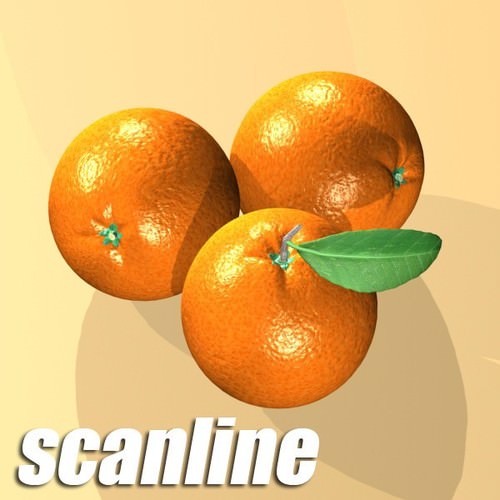 Grocery Store Produce Display Fruits 3D Model .max .obj .3ds .fbx