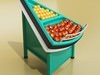 Grocery Store Produce Display Fruits 3D Model .max .obj .3ds .fbx