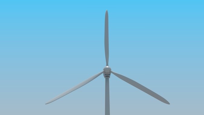 Animated wind turbine 3D Model animated rigged .fbx .blend - CGTrader 