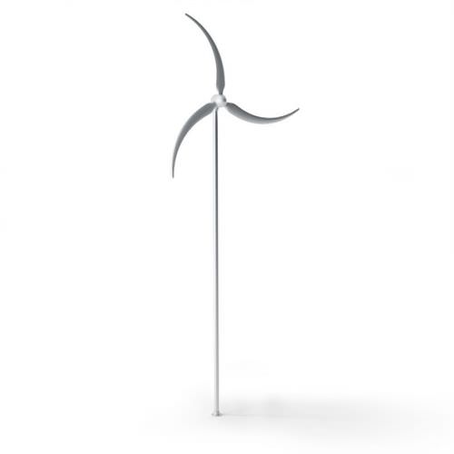 White Curved Fan Wind Turbine 3D Model - CGTrader.com