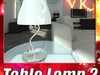 Modern Table Lamp 02 Circle T 28 3D Model