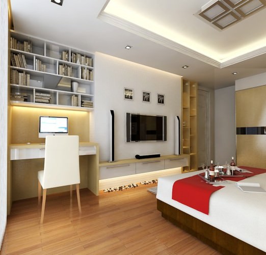3D Model Photoreal Apartment or Hotel Suite B2-c07 3D Model .max