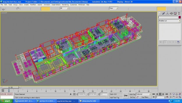 3D Model cutaway Detailed Office Building Interior Scenes 3D Model .max