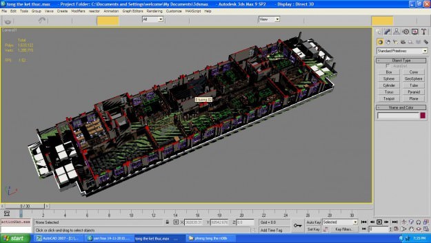 3D Model cutaway Detailed Office Building Interior Scenes 3D Model .max