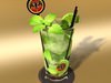 Mojito Cocktail High Detail 3D Model .max .obj .3ds .fbx