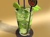 Mojito Cocktail High Detail 3D Model .max .obj .3ds .fbx