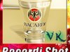 Photoreal Bacardi Rum Shot Glass 3D Model