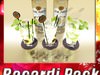 High Detailed Bacardi Bottle, Mojito and Rum Shot 3D Model