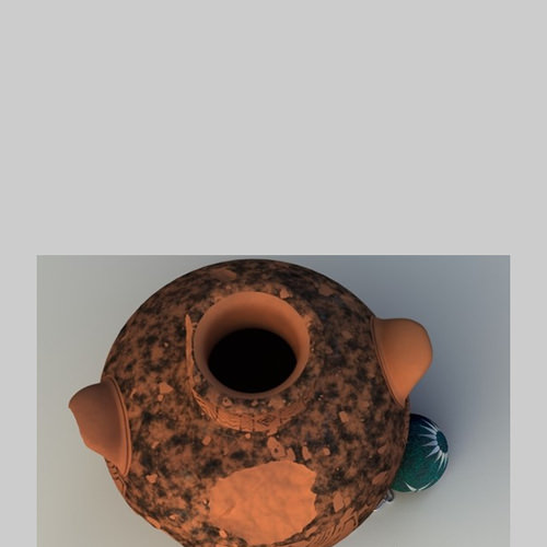 Greek Early Geometric Amphora Single Piece Pot GRKamp6622EG01 3D Model .obj .lwo .lw .lws