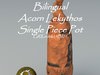 Greek Bilingual Acorn Lekythos  Single Piece Pot GRKaclek25BI01 3D Model