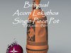 Greek Bilingual Acorn Lekythos Single Piece Pot GRaclek17BI01 3D Model