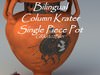 Greek Bilingual Column Krater Single Piece Pot GRKck02BI01 3D Model