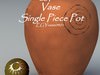 Egyptian Vase Single Piece Pot EGYvase0401 3D Model