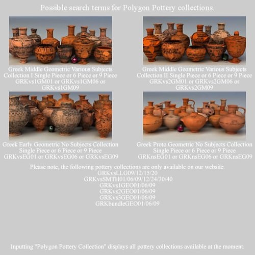 Egyptian No Subjects Collection Single Piece Pottery EGYns01 3D Model .obj .lwo .lw .lws