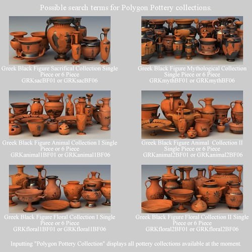 Egyptian No Subjects Collection Single Piece Pottery EGYns01 3D Model .obj .lwo .lw .lws
