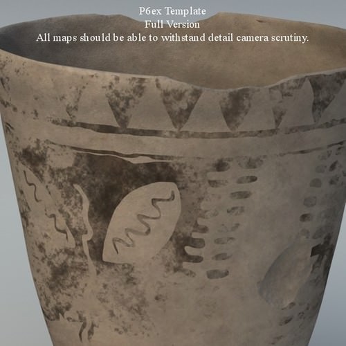 Egyptian No Subjects Collection Single Piece Pottery EGYns01 3D Model .obj .lwo .lw .lws
