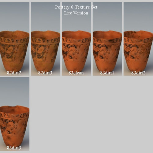 Egyptian No Subjects Collection Single Piece Pottery EGYns01 3D Model .obj .lwo .lw .lws
