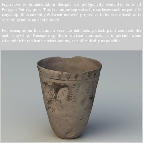 Egyptian No Subjects Collection Single Piece Pottery EGYns01 3D Model .obj .lwo .lw .lws
