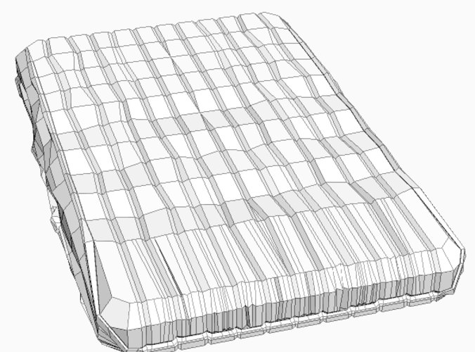 Mattress 2 3D Model .max .obj .3ds .fbx