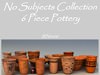 Iranian No Subjects Collection 6 Piece Pottery IRNns06