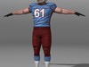 Football Player 3D Model