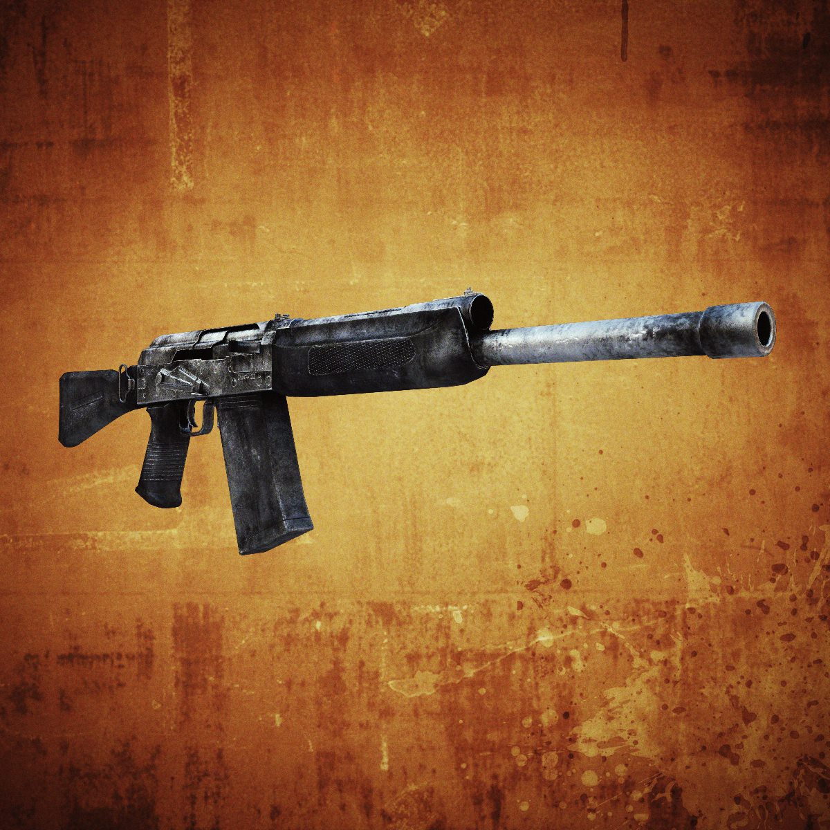 Saiga-12 Shotgun 3D Model Game ready .max .obj .fbx .lwo .lw .lws .ma ...