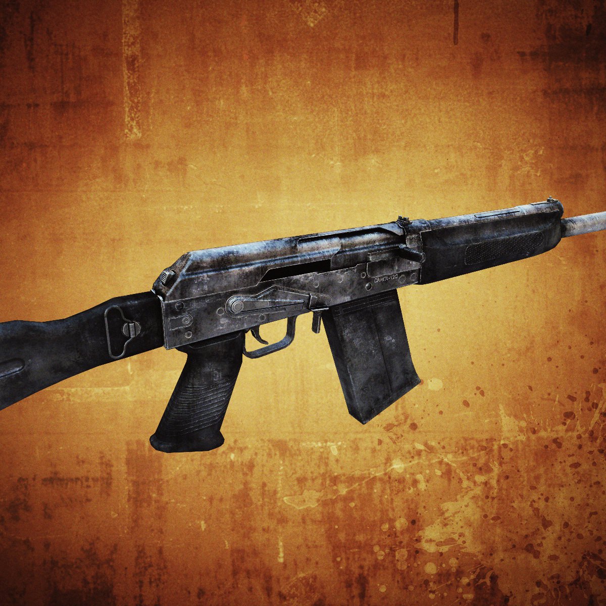 Saiga-12 Shotgun 3D Model Game ready .max .obj .fbx .lwo .lw .lws .ma ...