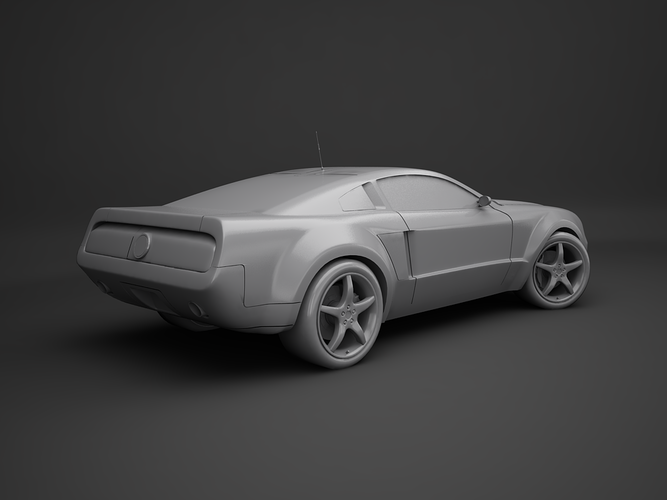 Ford Mustang 3D Model .max .obj .3ds