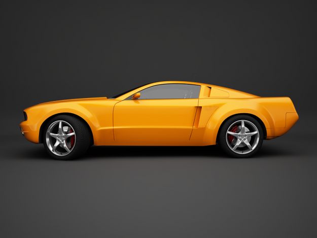 Ford Mustang 3D Model .max .obj .3ds