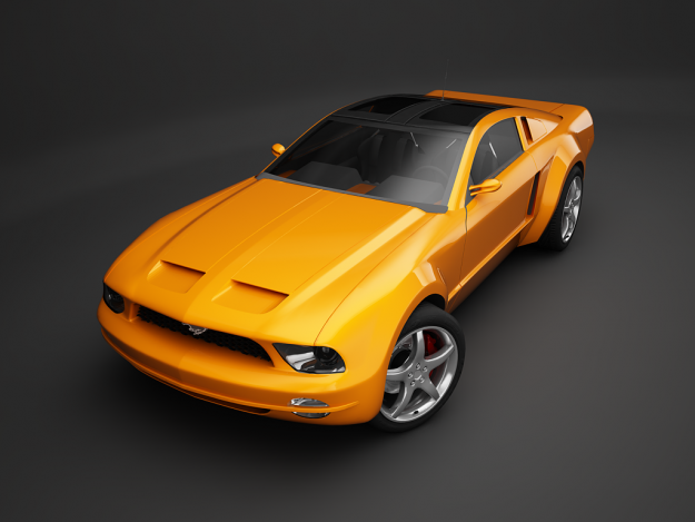Ford Mustang 3D Model .max .obj .3ds
