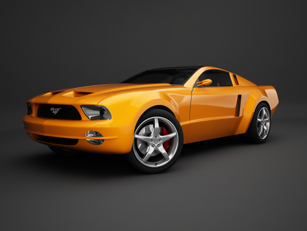 Ford Mustang 3D Model .max .obj .3ds