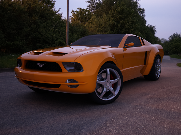 Ford Mustang 3D Model .max .obj .3ds